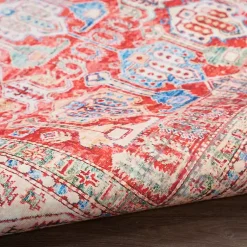 Kirklands Home Area Rugs|Fulton Traditional Runner, 2x7 Red