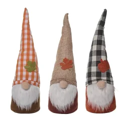 Fuzzy Beard Harvest Gnomes, Set of 3 Fall
