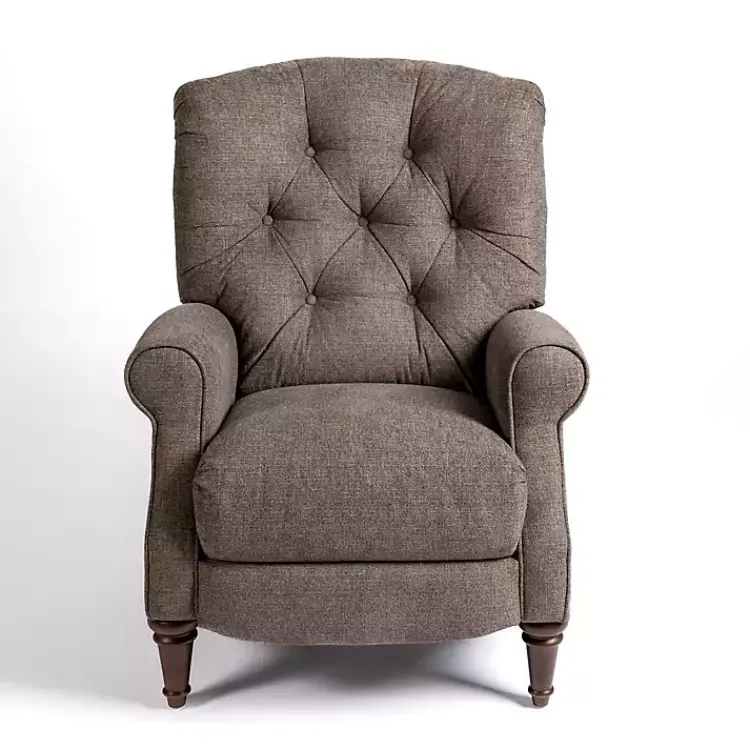 Kirklands Home Accent Chairs|Gabor Ash Tufted Upholstered Recliner Gray