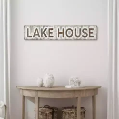 Kirklands Home Wall Quotes & Signs|Galvanized Metal Lake House Wall Sign