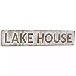 Kirklands Home Wall Quotes & Signs|Galvanized Metal Lake House Wall Sign