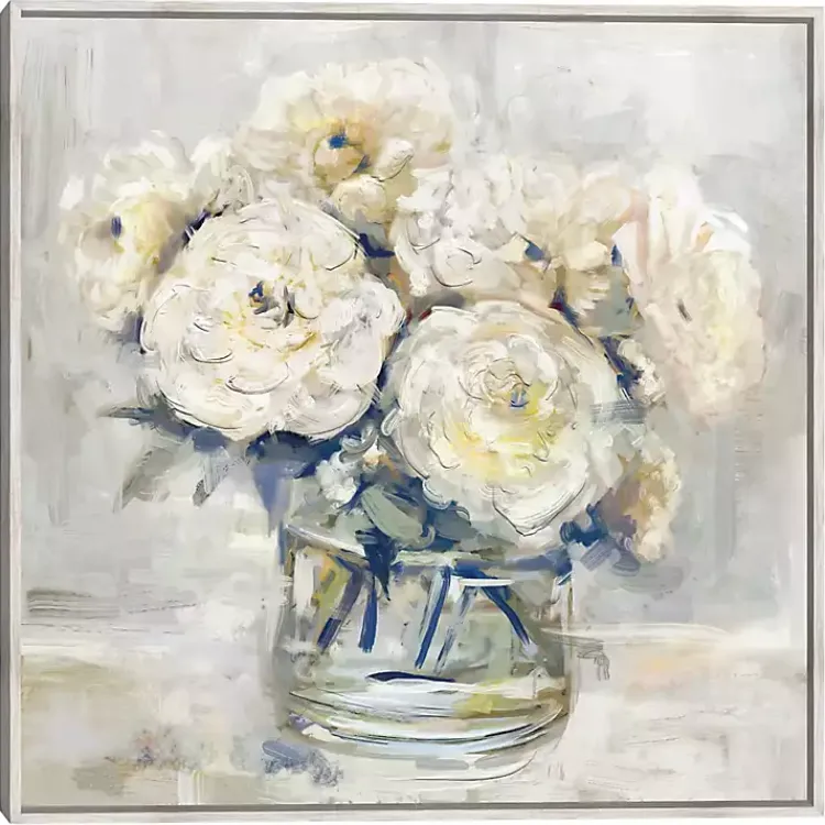 Kirklands Home Canvas Art|Garden Collections II Framed Canvas Art Print White