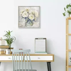 Kirklands Home Canvas Art|Garden Collections II Framed Canvas Art Print White