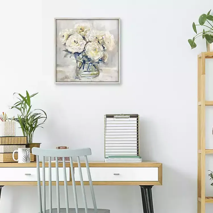 Kirklands Home Canvas Art|Garden Collections II Framed Canvas Art Print White