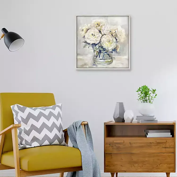 Kirklands Home Canvas Art|Garden Collections II Framed Canvas Art Print White