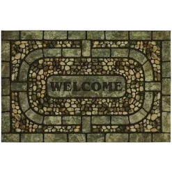 Kirklands Home Doormats|Garden Pebble Welcome Doormat