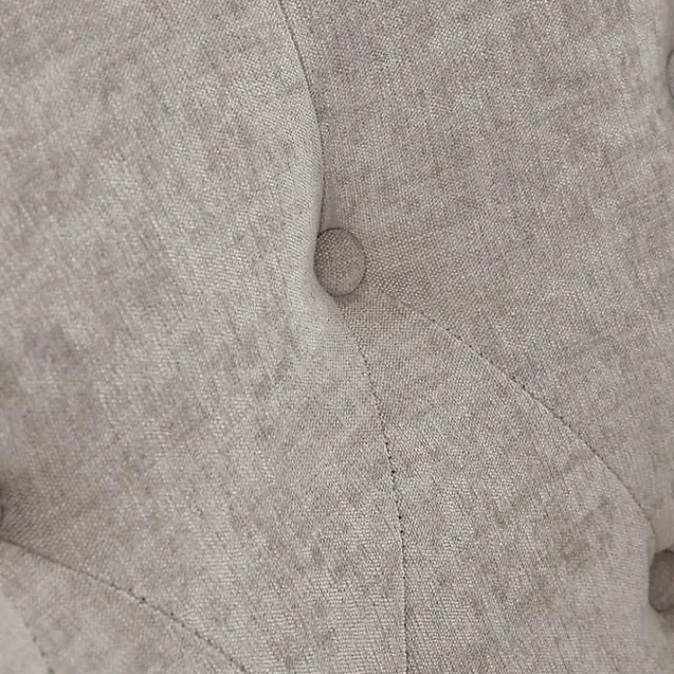 Kirklands Home Accent Chairs|Gayla Taupe Button Tufted Swivel Accent Chair Gray