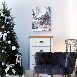 Geese Outside Church Christmas Wall Plaque Christmas Art & Wall Decor