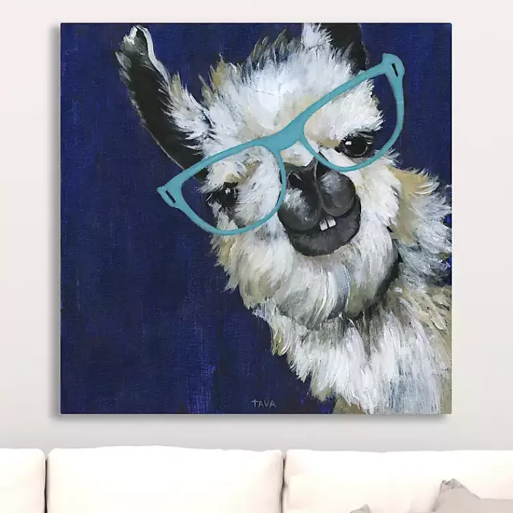 Kirklands Home Canvas Art|Gentlemen Llama Canvas Art Print