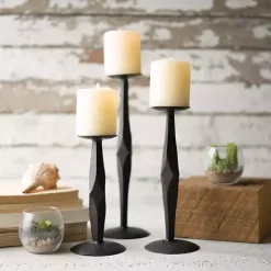 Online Geometric Diamond Candle Holders, Set of 3 Candle Holders