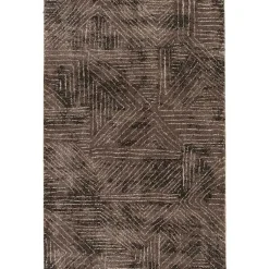 Kirklands Home Area Rugs|Geometric Kourt Area Rug, 5x7 Brown