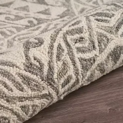 Kirklands Home Area Rugs|Geometric Round Waves Area Rug, 6 ft.