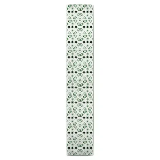 Discount Geometric Shamrock Table Runner, 90 in. St Patricks Day Decorations