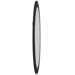 Kirklands Home Decorative Mirrors|George Ridged Oval Wall Mirror Black