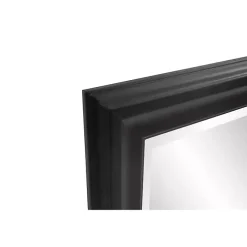 Kirklands Home Decorative Mirrors|George Ridged Rectangular Wall Mirror Black