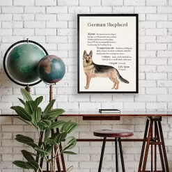 Kirklands Home Wall Quotes & Signs|German Shepherd Facts Framed Wall Plaque