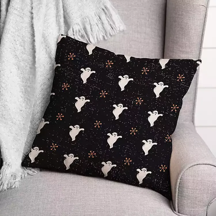 Clearance Ghost Pattern Pillow Halloween