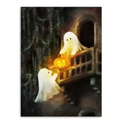 Online Ghostly Sweethearts Canvas Art Print Halloween