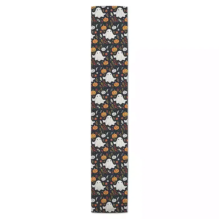 Online Ghosts and Pumpkins Halloween Table Runner, 72 in. Halloween