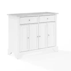 Kirklands Home Kitchen Islands & Bar Carts|Gia All Marble Kitchen Island White