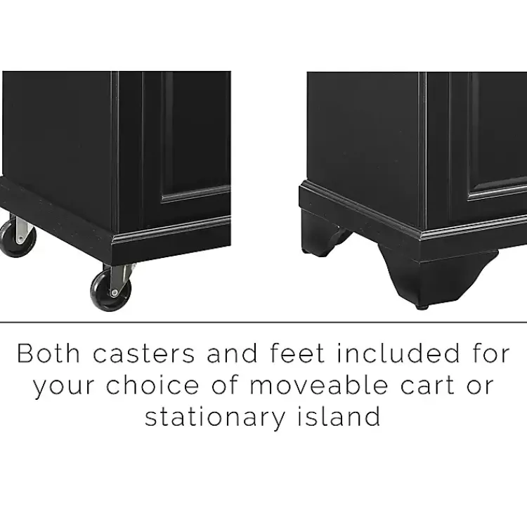 Kirklands Home Kitchen Islands & Bar Carts|Gia Black and White Marble Kitchen Island
