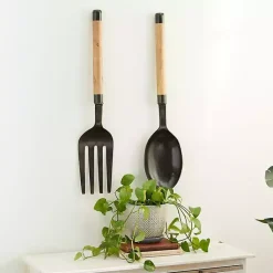 Kirklands Home Wall Plaques|Giant 2-pc. Spoon And Fork Wall Sculptures