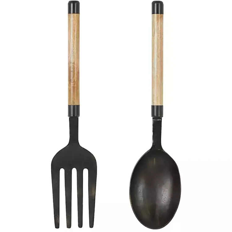 Kirklands Home Wall Plaques|Giant 2-pc. Spoon And Fork Wall Sculptures