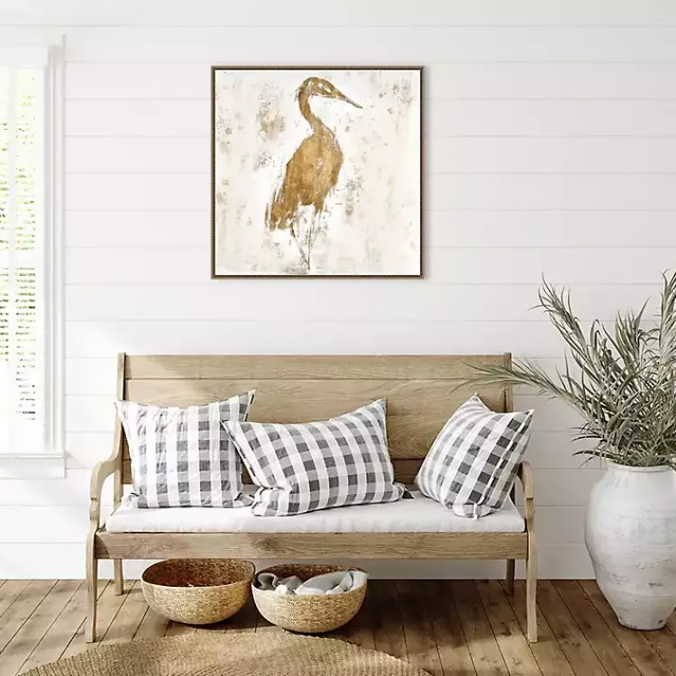 Kirklands Home Canvas Art|Gilded Heron I Canvas Art Print