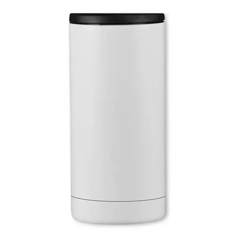 Kirklands Home Barware|Girl Dinner Stainless Steel Koozie White