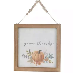 Hot Give Thanks & Be Grateful Wall Plaques, Set of 2 Fall