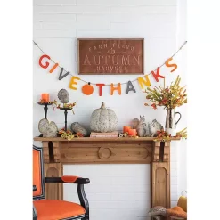 Sale Give Thanks Colorful Banner Fall