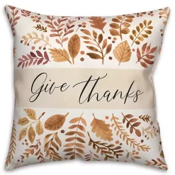 Hot Give Thanks Outdoor Throw Pillow Fall
