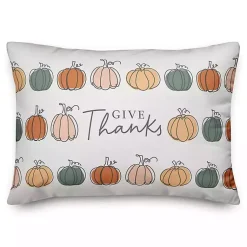 Sale Give Thanks Pumpkins Indoor/Outdoor Pillow Fall