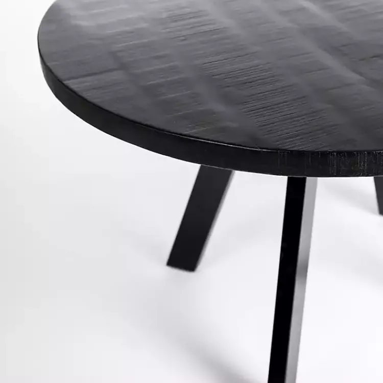 Kirklands Home Dining Tables|Glenn Midnight Wood Dining Table Black