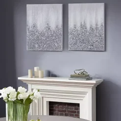 Kirklands Home Canvas Art|Glimmer Gradient 2-pc. Abstract Wall Art