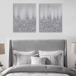 Kirklands Home Canvas Art|Glimmer Gradient 2-pc. Abstract Wall Art