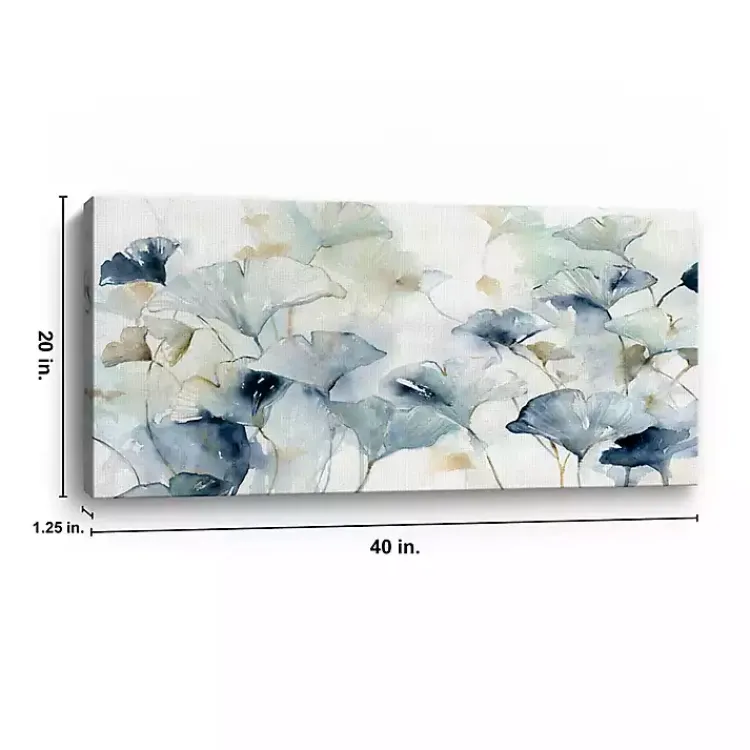 Kirklands Home Canvas Art|Glorious Ginkgo Giclee Canvas Art Print, 40x20 in. Blue