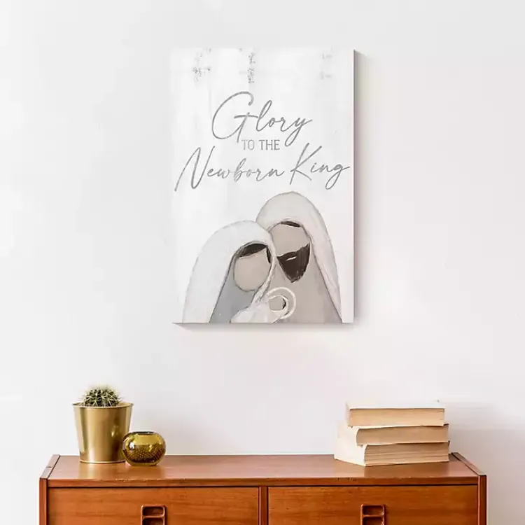 Outlet Glory to the Newborn King Canvas Art Print Christmas Art & Wall Decor