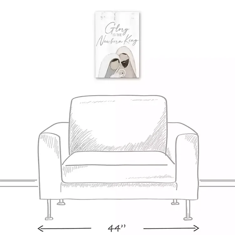 Outlet Glory to the Newborn King Canvas Art Print Christmas Art & Wall Decor