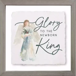 Clearance Glory to the Newborn King Wall Plaque Christmas Art & Wall Decor