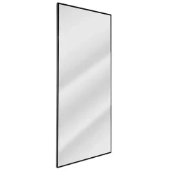 Kirklands Home Framed Mirrors|Glossy Black Frame Leaning Mirror