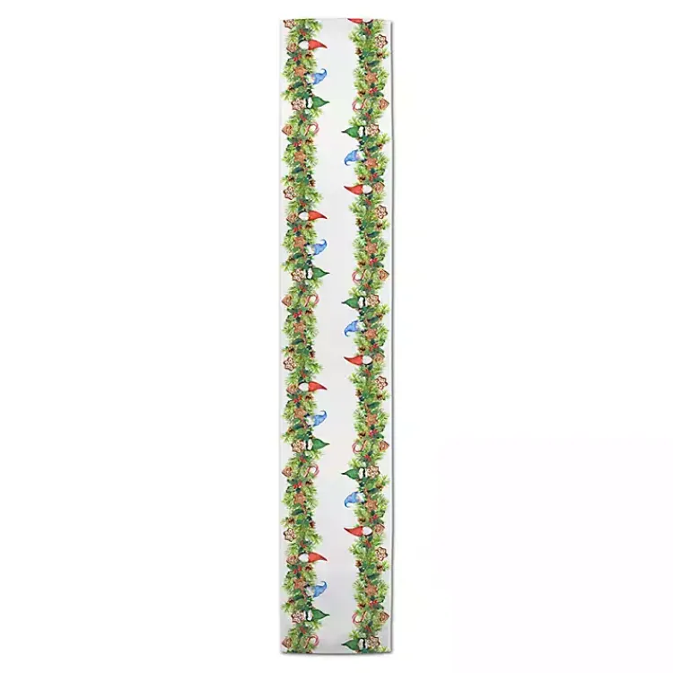 Kirklands Home Table Linens|Gnome and Cookies Twill Table Runner, 72 in. Multi