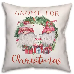 Hot Gnome for Christmas Wreath Pillow Pillows