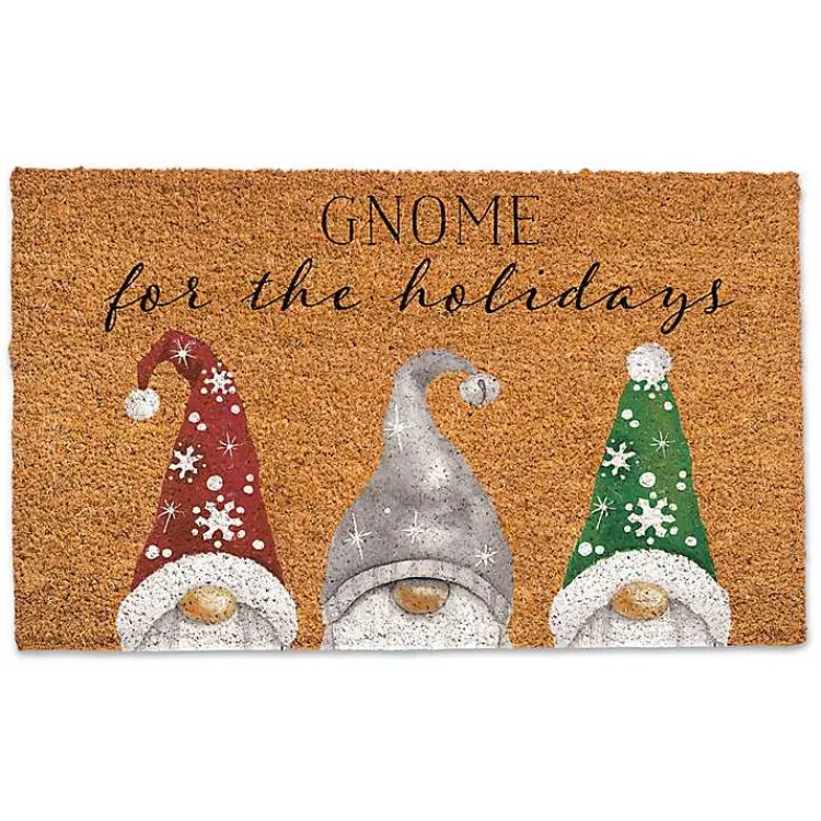 Hot Gnome for the Holidays Doormat Outdoor Christmas Decorations