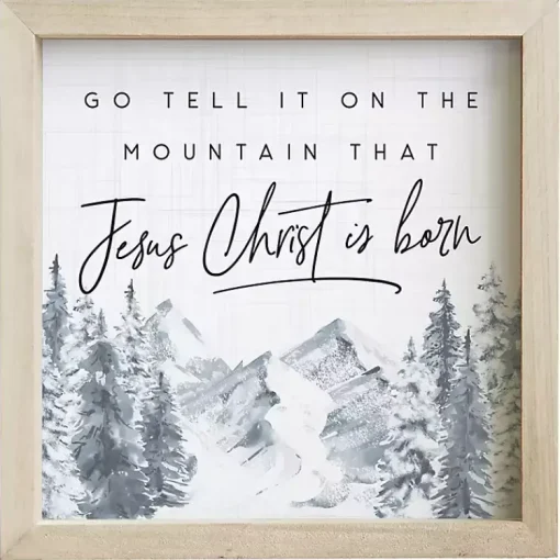 Sale Go Tell It On The Mountain Wall Plaque Christmas Art & Wall Decor