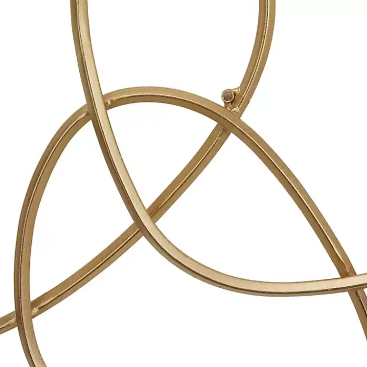 Kirklands Home Wall Plaques|Abstract Rings Metal Wall Plaque Gold