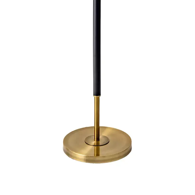 Kirklands Home Floor Lamps|Gold and Black Simple Stem Floor Lamp White