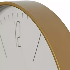 Kirklands Home Clocks|Gold and White Classic Wall Clock