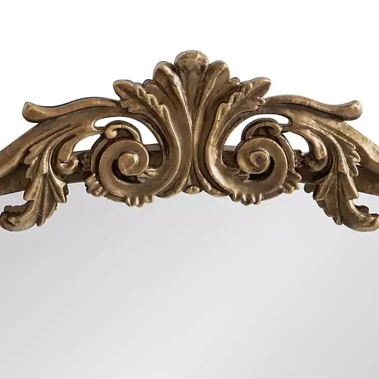 Kirklands Home Decorative Mirrors|Arendahl Arched Mirror, 24x36 in. Gold