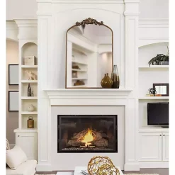Kirklands Home Decorative Mirrors|Arendahl Arched Mirror, 24x36 in. Gold